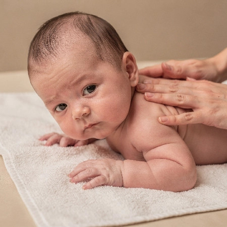 Masáž bábätiek – kurz pre rodičov