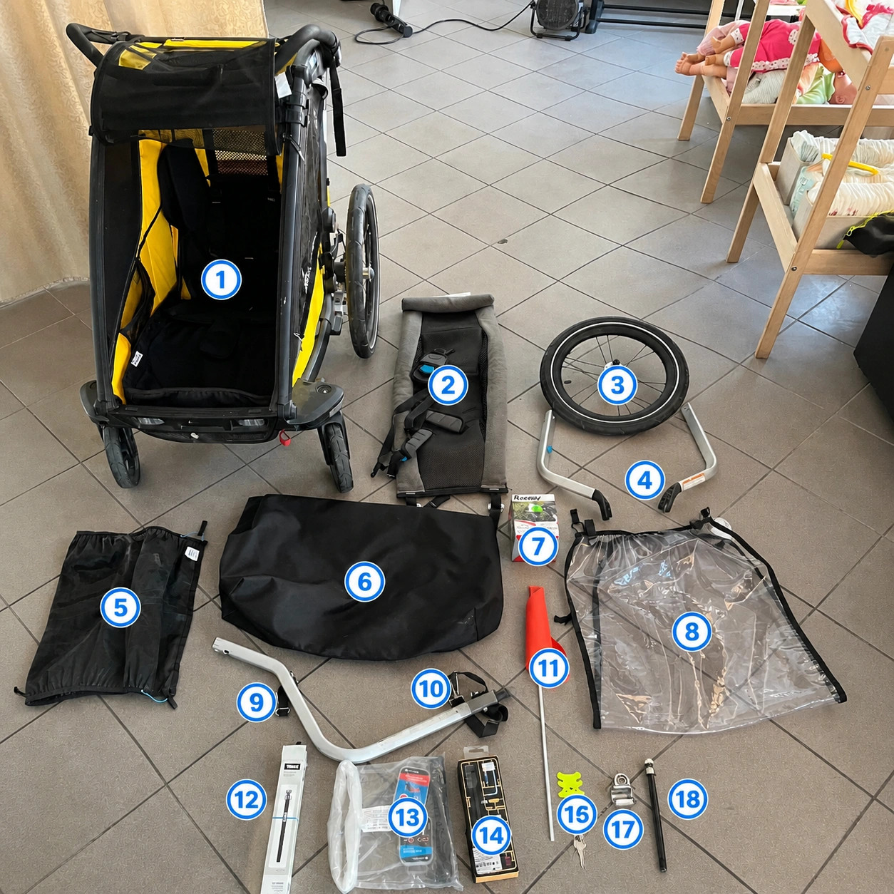 Cyklovozík Thule Chariot Sport 1 príslušenstvo