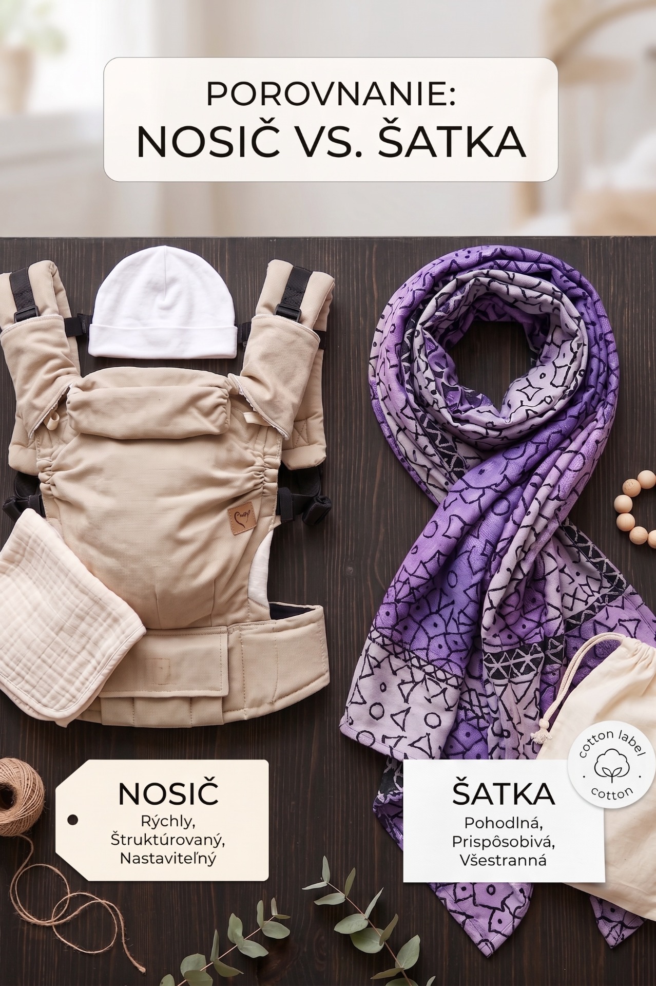 Nosenie a babywearing – Nosič alebo šatka pre novorodenca? Úplný sprievodca pre rodičov